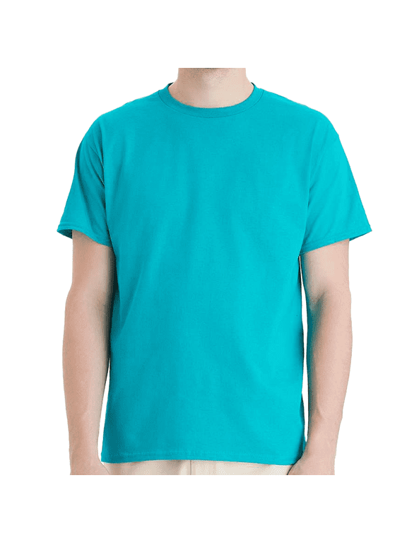 Essential-T Short Sleeve Cotton T-Shirt for Adult, Athletic Teal, XL