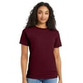 thumbnail image 1 of Hanes Essential-T Short Sleeve T-Shirt Cotton Crewneck Tee Shirts (Maroon, L), 1 of 7