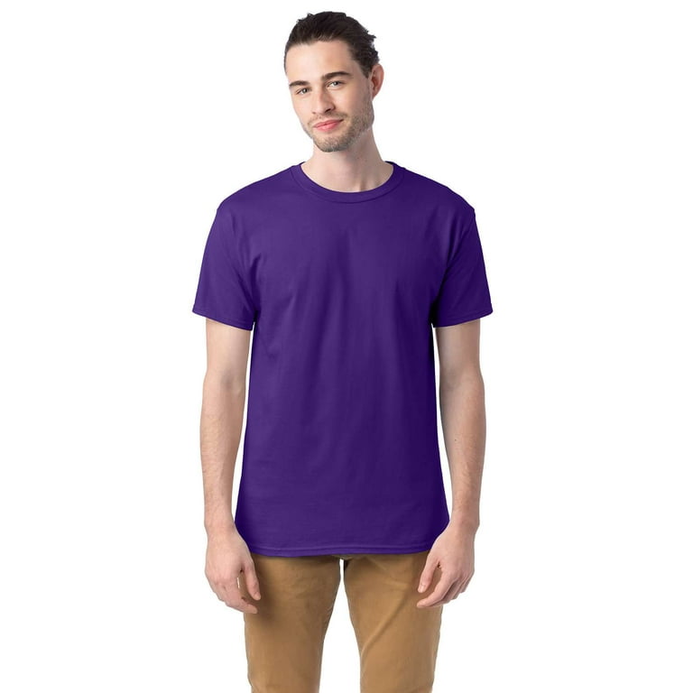Hanes Essential T T Shirt 5280 Athletic Purple Size 2XL