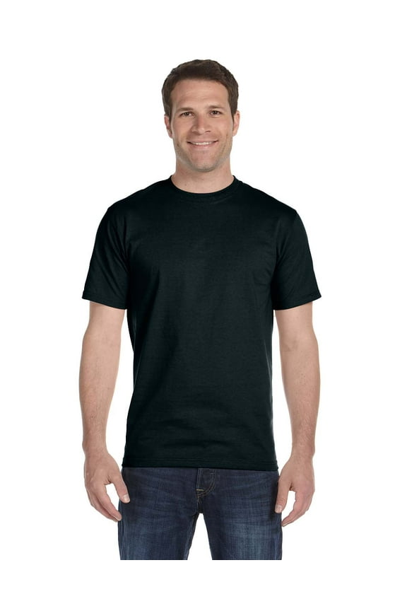 - Essential-T T-Shirt - 5280, Black, L, Pack Of 5, Hanes Mens T-Shirts