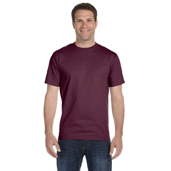 Hanes - Essential-T T-Shirt - 5280, Maroon, XL, Pack Of 5, Mens Workout Shirts