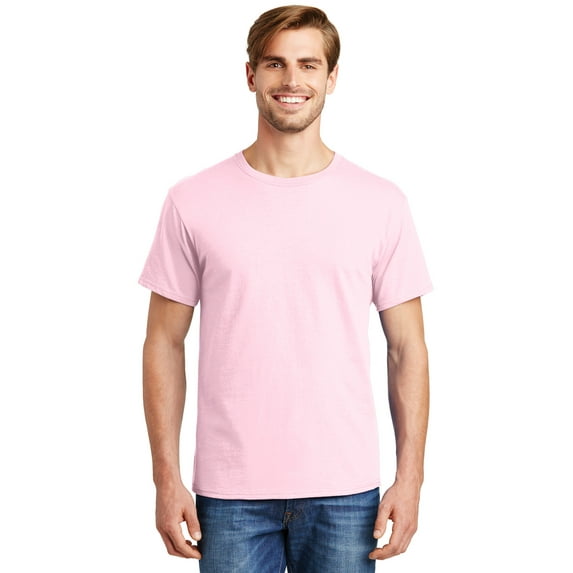 Hanes - Essential-T T-Shirt - 5280, Pale Pink, 3XL, Pack Of 6, Hanes Mens T-Shirts