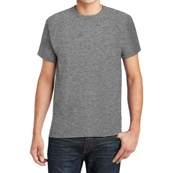 Hanes Essential-T T-Shirt for Men -GR52 Men's Short Sleeve Crewneck T-Shirt (4XL Orange)