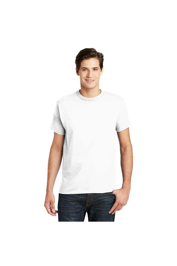 Essential-T T-Shirt for Men -GR52 Men's Short Sleeve Crewneck T-Shirt (4XL White)