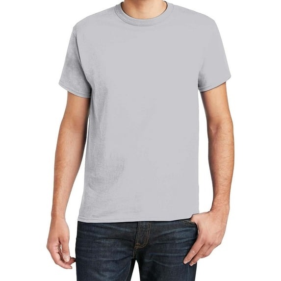 Hanes Essential-T T-Shirt for Men -GR52 Men's Short Sleeve Crewneck T-Shirt (5XL Ash)