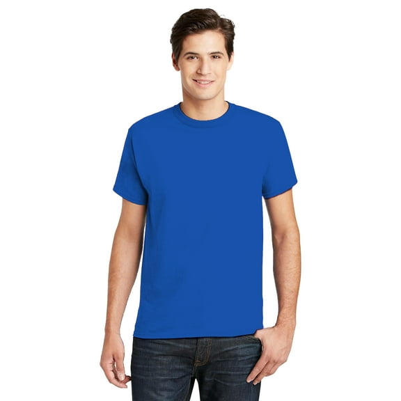 Hanes Essential-T T-Shirt for Men -GR52 Men's Short Sleeve Crewneck T-Shirt (L Athletic Red)