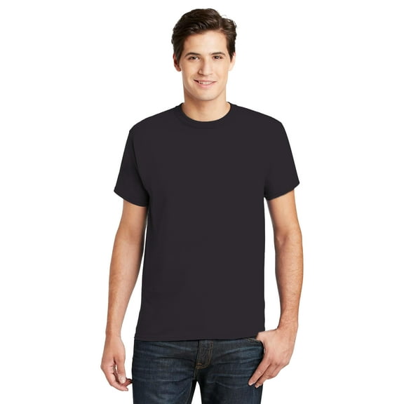 Hanes Essential-T T-Shirt for Men -GR52 Men's Short Sleeve Crewneck T-Shirt (L Black)