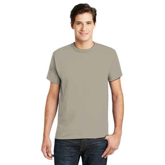 Hanes Essential-T T-Shirt for Men -GR52 Men's Short Sleeve Crewneck T-Shirt (L Oxford Grey)