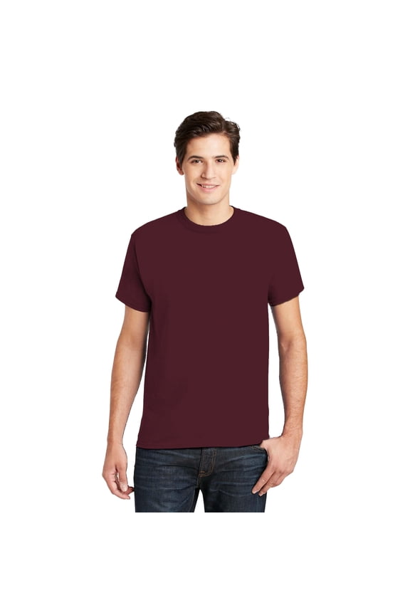Essential-T T-Shirt for Men -GR52 Men's Short Sleeve Crewneck T-Shirt, Maroon M