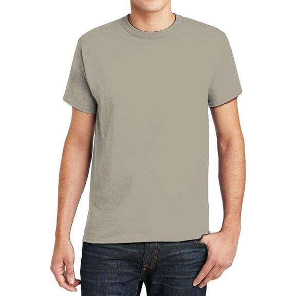 Hanes Essential-T T-Shirt for Men -GR52 Men's Short Sleeve Crewneck T-Shirt (S Sand)