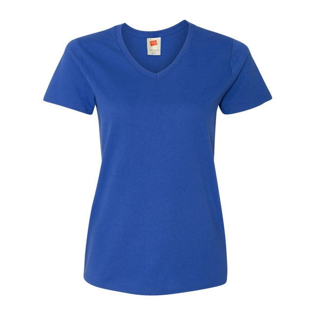 Hanes Essential-T V-Neck Tshirt for Women - Walmart.com