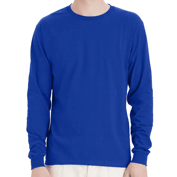 Hanes Essential Tee Shirt Long Sleeve Cotton, Sizes S-3XL