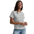 thumbnail image 1 of Hanes Essentials Women’s Cotton T-Shirt, Classic Fit Light Steel M, 1 of 5
