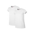 thumbnail image 1 of Hanes Essentials Girls' Cotton T-Shirt, 2-Pack White S, 1 of 5