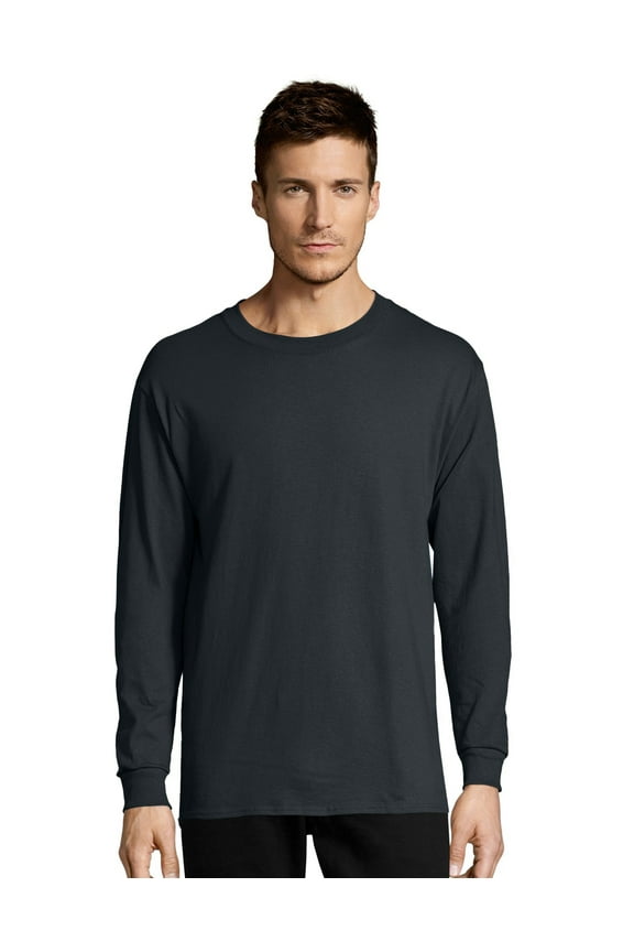 Essentials Men's Cotton Long Sleeve T-Shirt Black S