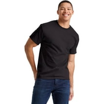 Hanes Essentials Men's Cotton Pocket T-Shirt Black S