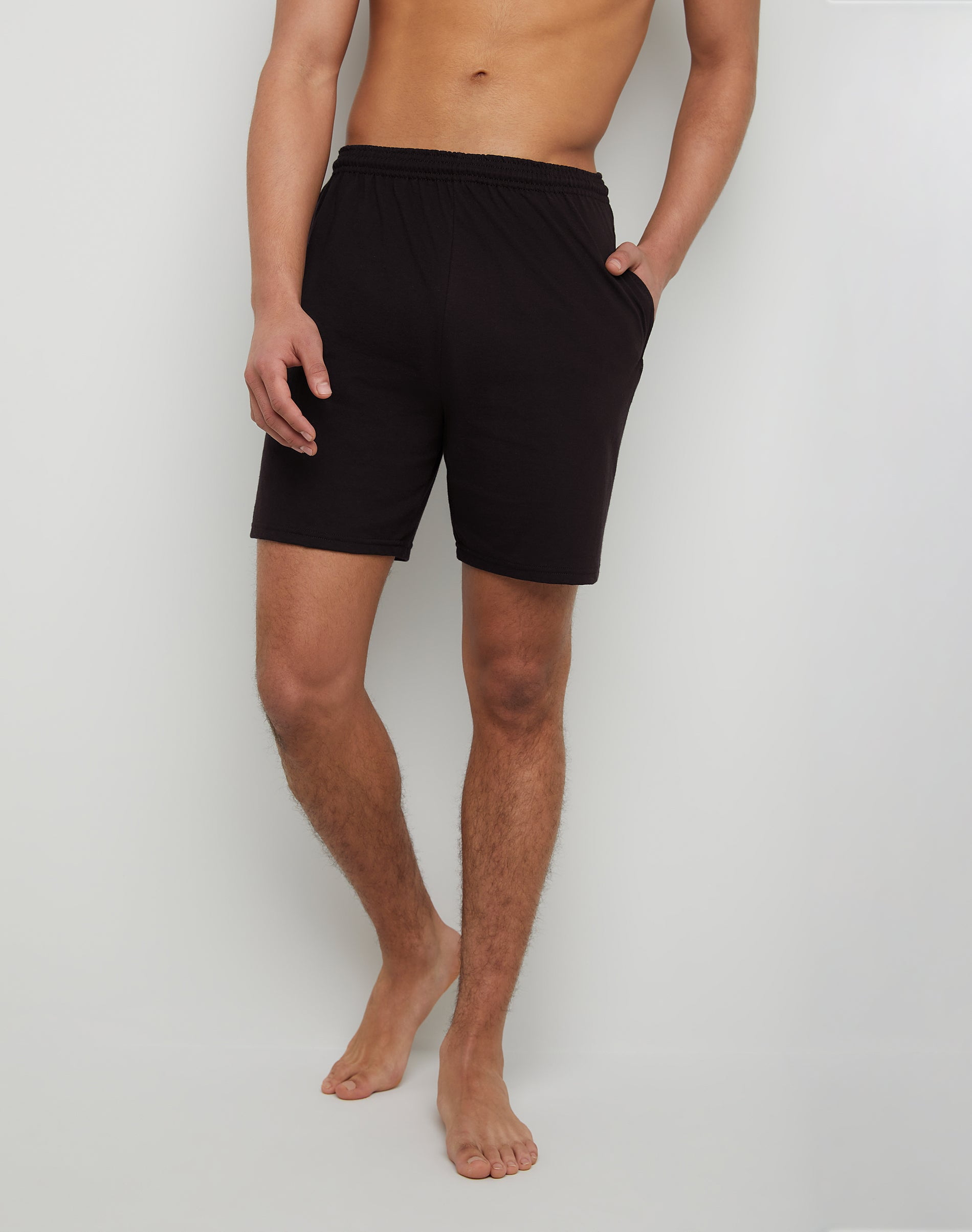Hanes men's cotton best sale shorts