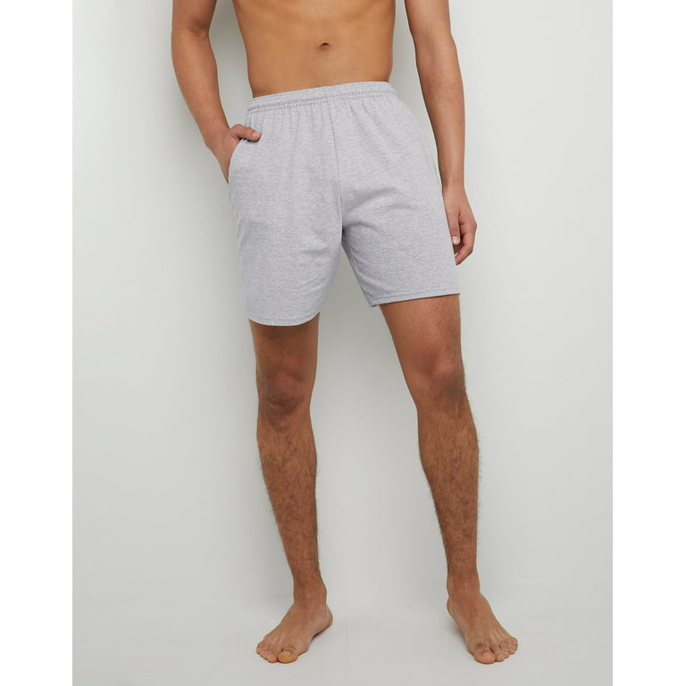 Hanes Essentials Men's Cotton Shorts With Pockets, 7.5