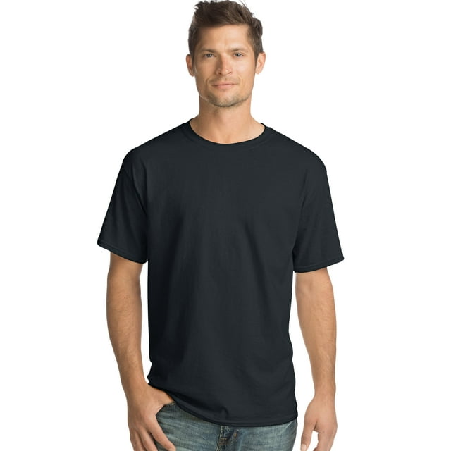 Hanes Essentials Men's Cotton T-Shirt, 4-Pack Black 2XL - Walmart.com