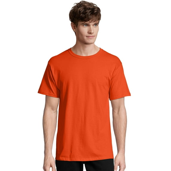 Hanes Essentials Unisex Cotton T-Shirt Orange S