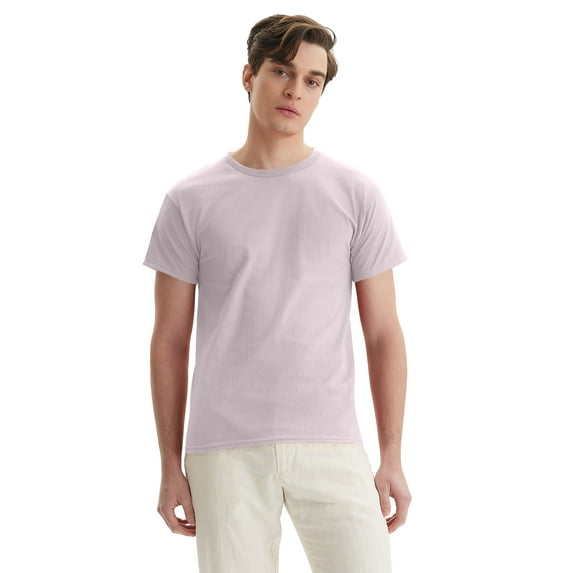 Hanes Essentials Men's Cotton T-Shirt, Value 4-Pack Pale Pink 3XL