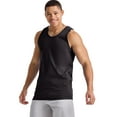 thumbnail image 1 of Hanes Essentials Men's Cotton Tank Top, 3-Pack Black L, 1 of 5