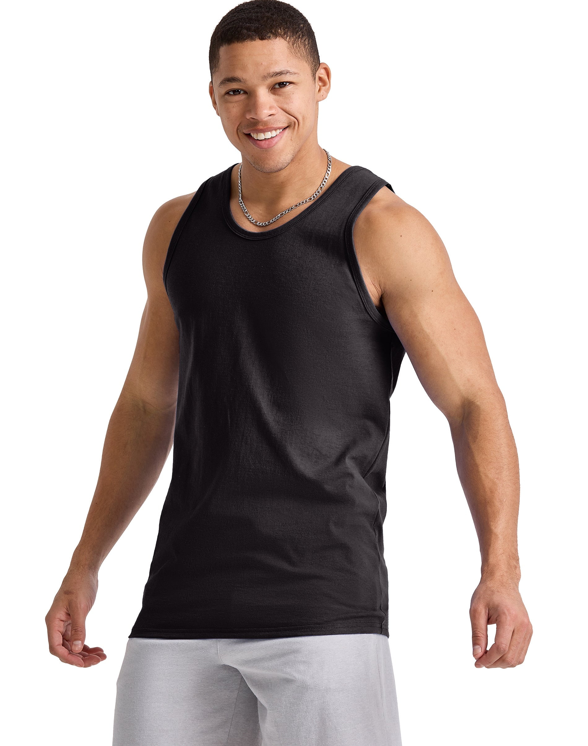 Hanes Men s Essentials Midweight Tank Top Sizes S 3XL