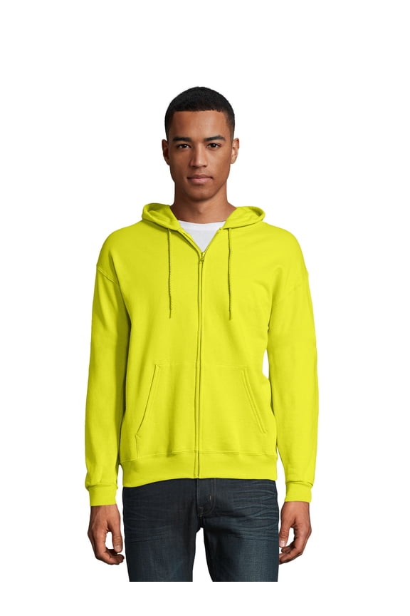 Essentials Men's EcoSmart Fleece Full Zip Hoodie, Sizes up to 3XL