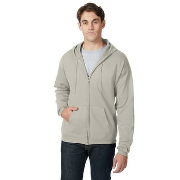 Hanes Essentials Men's EcoSmart Fleece Full Zip Hoodie, Sizes up to 3XL