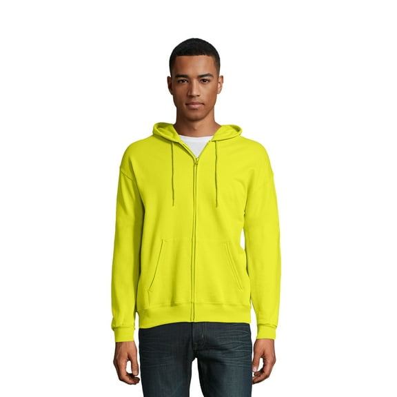 Hanes Essentials Men's EcoSmart Fleece Full Zip Hoodie, Sizes up to 3XL