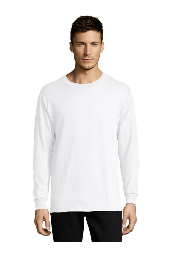 Essentials Men's Long Sleeve Cotton T-Shirt, Sizes S-3XL