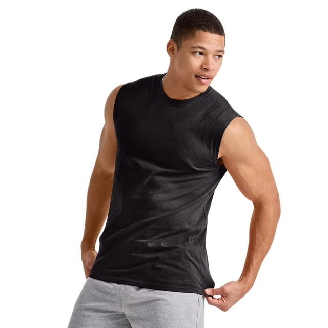 Hanes Essentials Men's Muscle Tank Black XL - Walmart.com