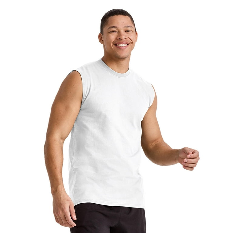 Hanes Essentials Men's Muscle Tank White S, Size: Small