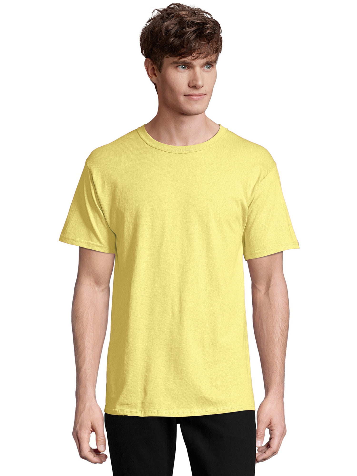 hanes yellow t shirt