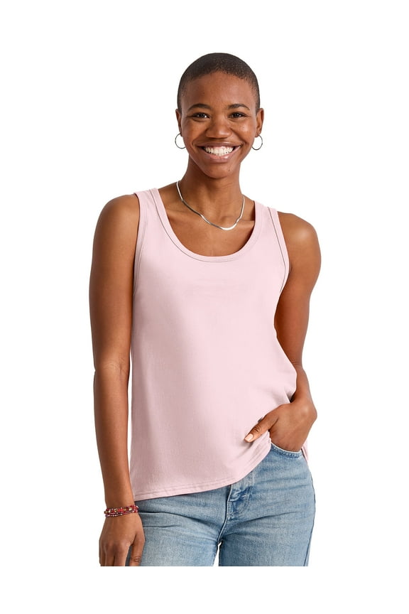 Essentials Tank Women’s Cotton Sleeveless Tee Modern Fit 14 Colors sz XS-2XL