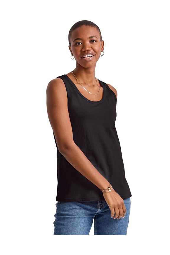 Essentials Tank Women’s Cotton Sleeveless Tee, Sizes XS-2XL