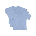 thumbnail image 1 of Hanes Essentials Toddler Cotton T-Shirt, Boys & Girls, 3-Pack Light Blue 3T, 1 of 3