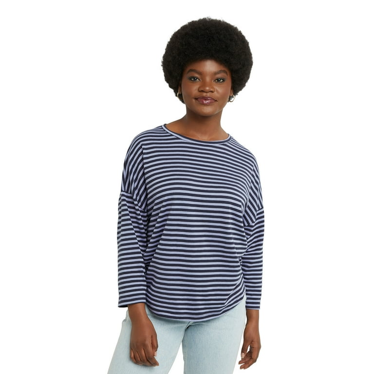 Hanes Essentials Women s Classic Fit 3 4 Sleeve T Shirt Sizes XS