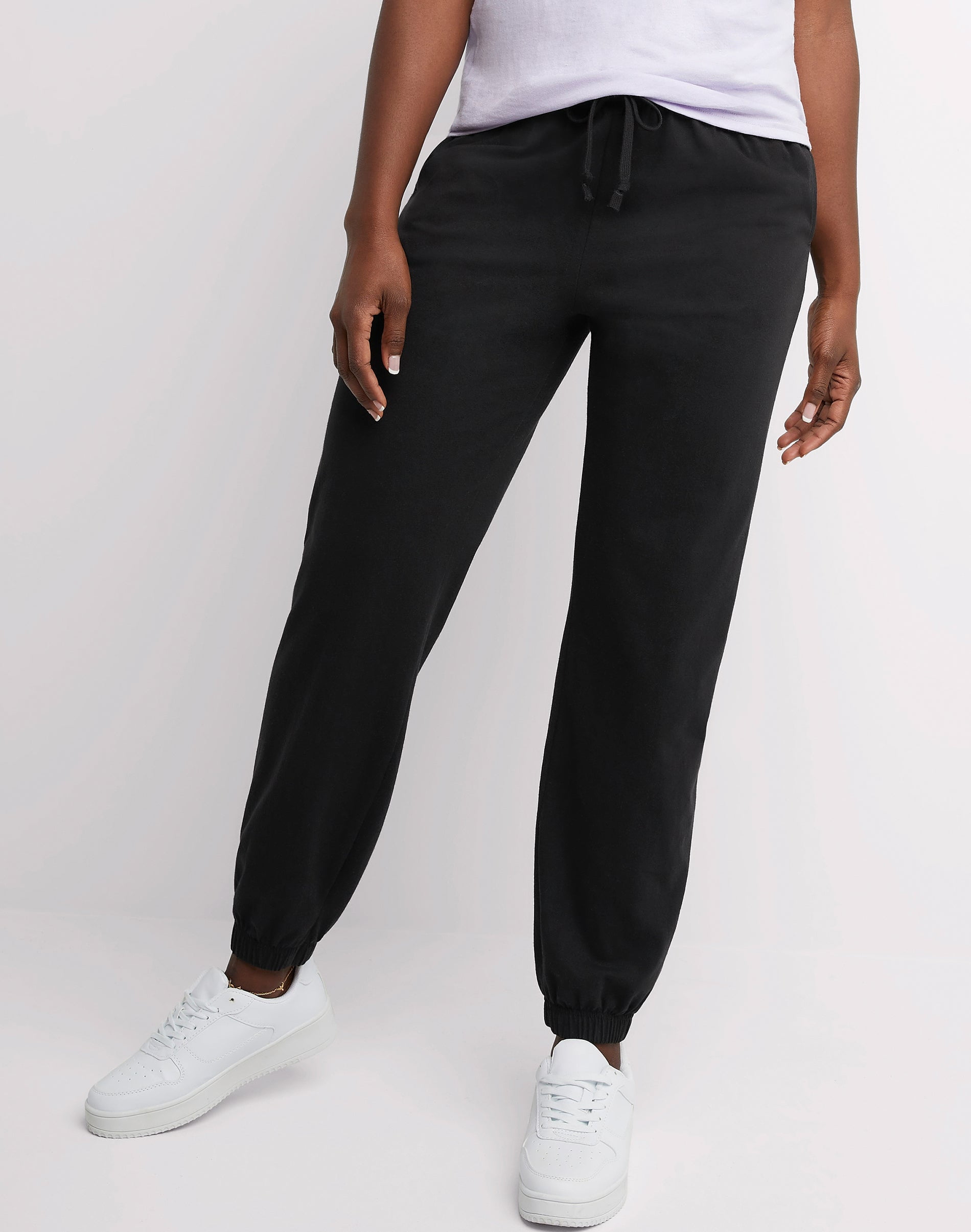 Hanes Essentials Women's Cotton Jersey Joggers, 29