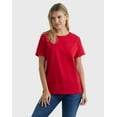 thumbnail image 1 of Hanes Essentials Women's Cotton Round Neck T-Shirt Deep Red 3XL, 1 of 10