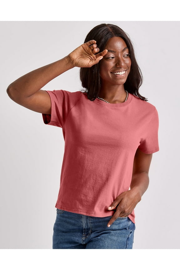 Essentials Women’s Cotton T-Shirt, Classic Fit Sandalwood Red XS