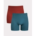 thumbnail image 1 of Hanes Explorer Men's Boxer Brief Underwear, Red/Blue, 2-Pack Blue/Red M, 1 of 8