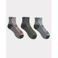 thumbnail image 1 of Hanes Explorer Mountain Peaks Men's Cushioned Mid-Crew Socks, 3-Pairs Grey/Charcoal 6-12, 1 of 3