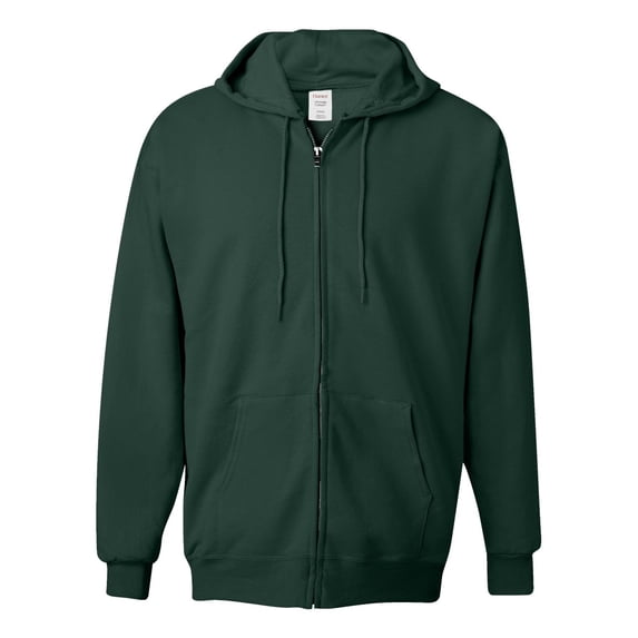 Hanes Ultimate Cotton® Full-Zip Hooded Sweatshirt Size up to 3XL