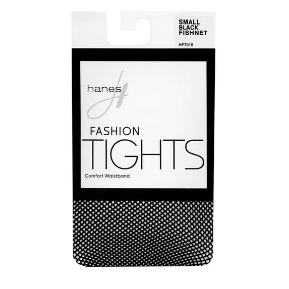 Hanes Fashion Fishnet Tights Black TL Women's