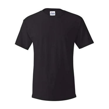 Hanes Flat Collar Easy Care Cotton, Crew T-Shirt 3 Pack (Men's)