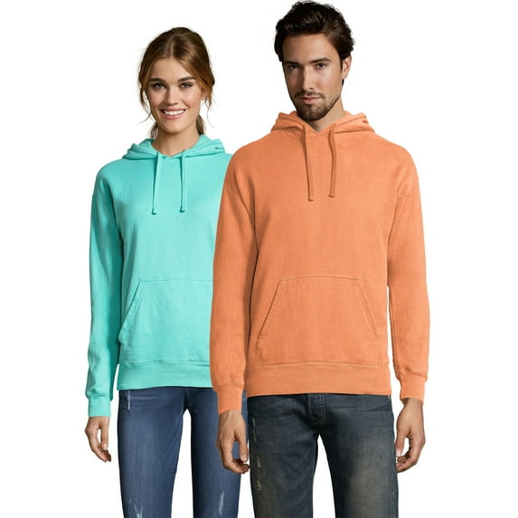 Hanes Fleece Hoodie Sweatshirt Unisex ComfortWash Garment Dyed Men Womens