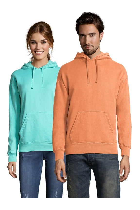 Fleece Hoodie Sweatshirt Unisex ComfortWash Garment Dyed Men Womens