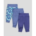 thumbnail image 1 of Hanes Flexy Baby Knit Pull-On Jogger Pants, 4-Way Stretch, Adjustable Waistband and Cuffs, Boys & Girls, 3-Pack Neutral Assorted 18M-24M, 1 of 3