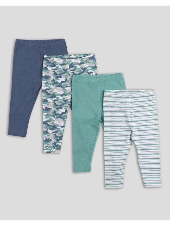 Flexy Baby Knit Pull-On Pants, 4-Way Stretch, Boys & Girls, 4-Pack Bw5 Assortment 18M-24M